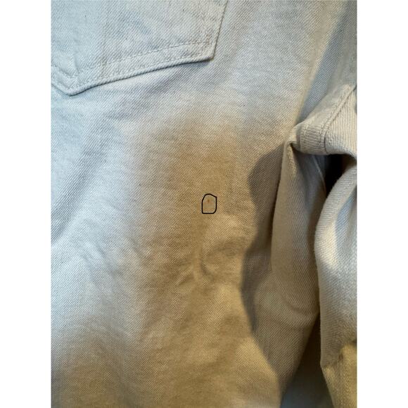 Mother The Mid Rise Maven Act Natural Cream Ankle Fray Jeans Size 30 - Picture 8 of 13